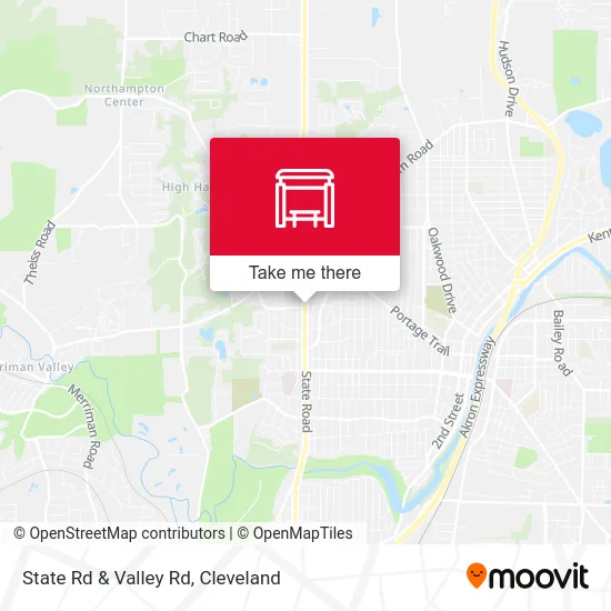 State Rd & Valley Rd map