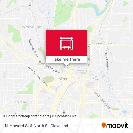 Mapa de N. Howard St & North St