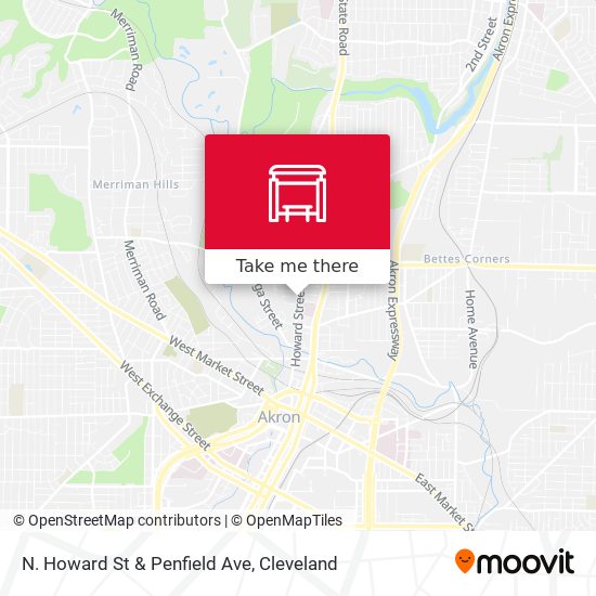 N. Howard St & Penfield Ave map
