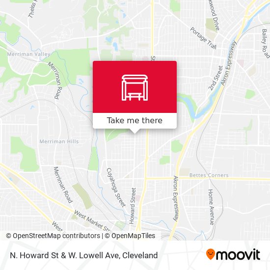 N. Howard St & W. Lowell Ave map