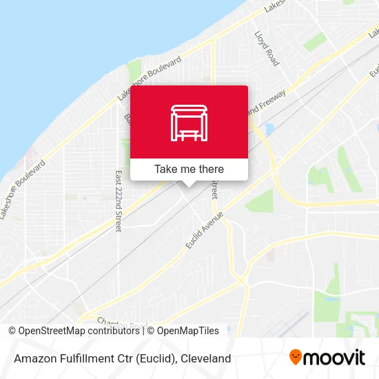 Mapa de Amazon Fulfillment Ctr (Euclid)