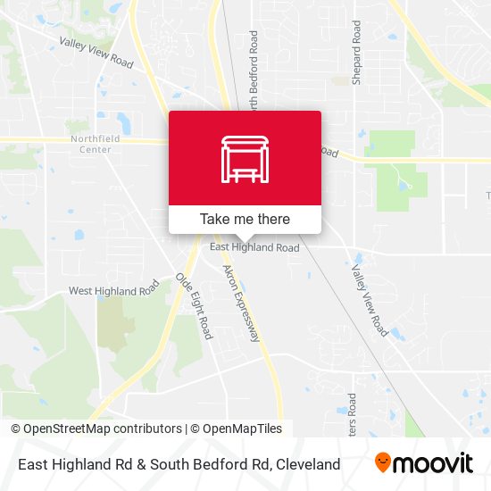 East Highland Rd & South Bedford Rd map