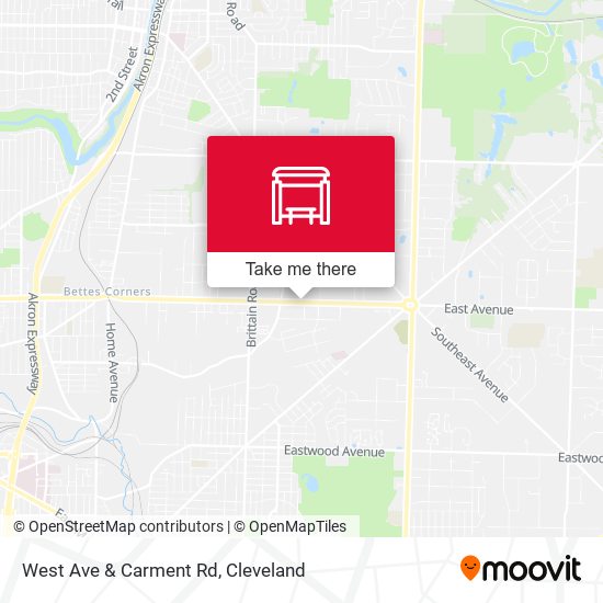 West Ave & Carment Rd map