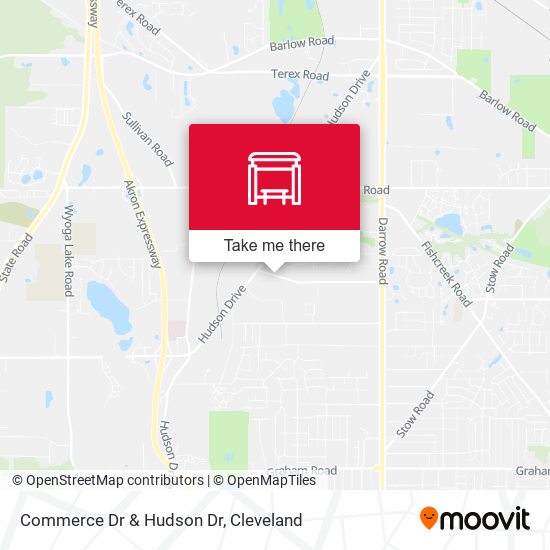 Commerce Dr & Hudson Dr map