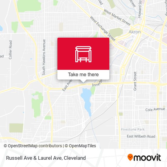 Russell Ave & Laurel Ave map