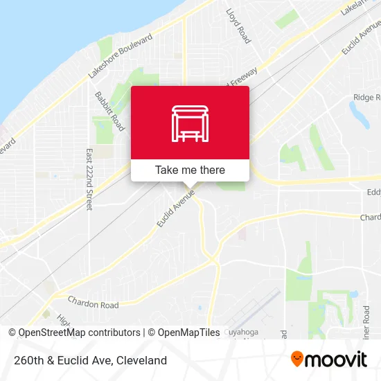 260th & Euclid Ave map