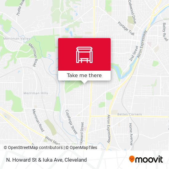 N. Howard St & Iuka Ave map
