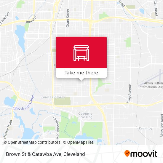 Mapa de Brown St & Catawba Ave