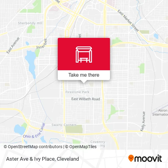 Aster Ave & Ivy Place map