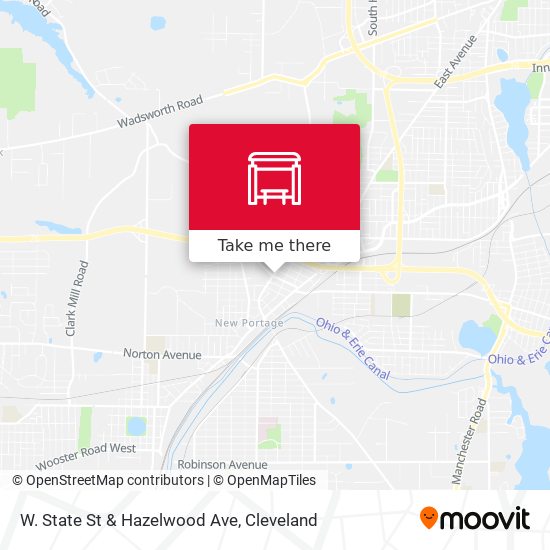 W. State St & Hazelwood Ave map