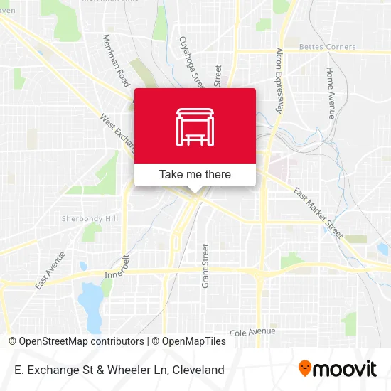 Mapa de E. Exchange St & Wheeler Ln