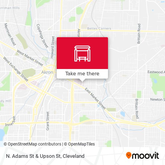 Mapa de N. Adams St & Upson St