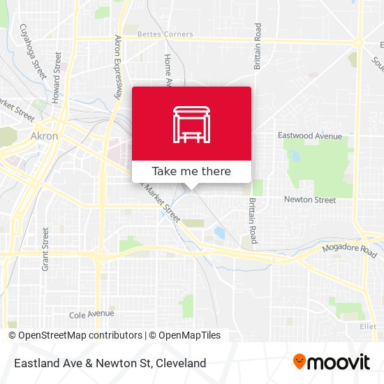 Eastland Ave & Newton St map