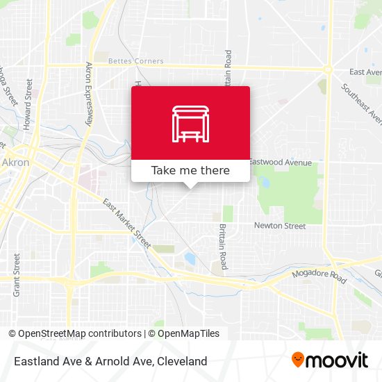 Eastland Ave & Arnold Ave map