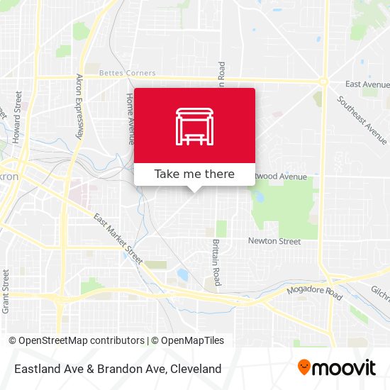 Eastland Ave & Brandon Ave map