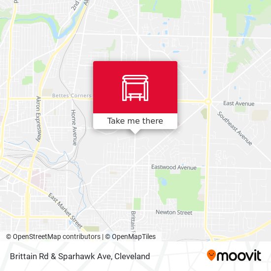 Brittain Rd & Sparhawk Ave map