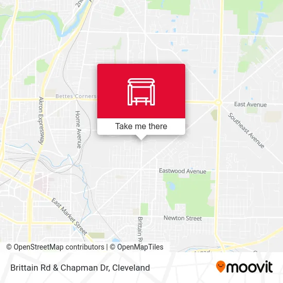 Brittain Rd & Chapman Dr map