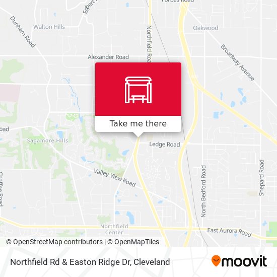 Northfield Rd & Easton Ridge Dr map