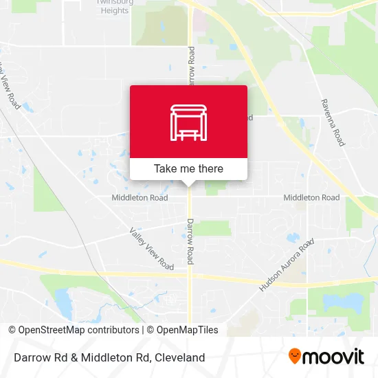 Darrow Rd & Middleton Rd map