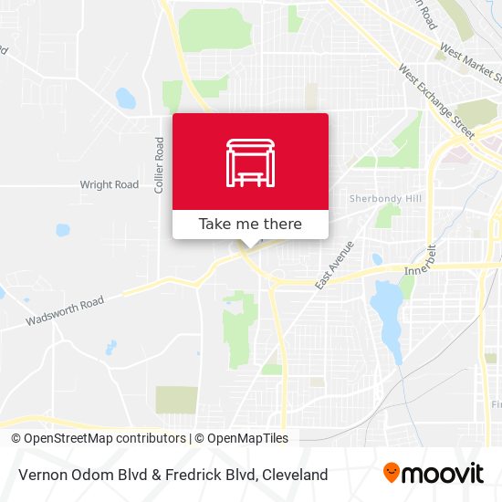 Mapa de Vernon Odom Blvd & Fredrick Blvd