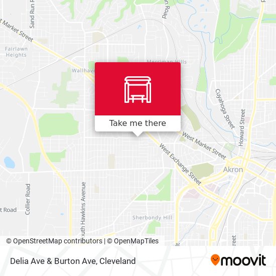 Delia Ave & Burton Ave map