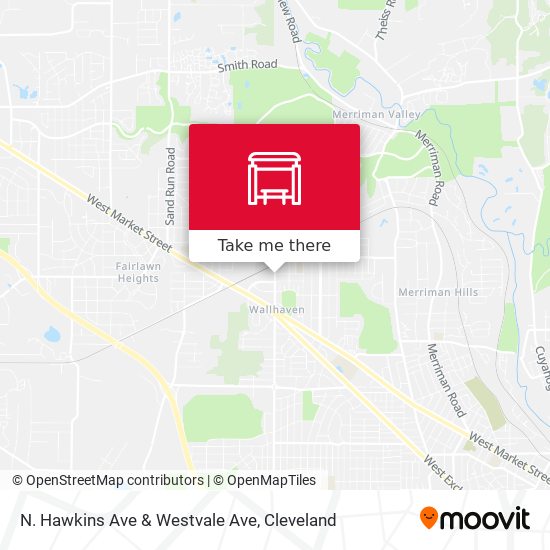 N. Hawkins Ave  & Westvale Ave map