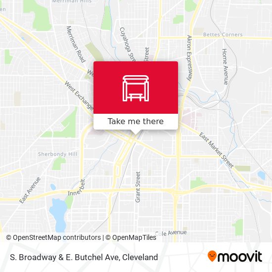 Mapa de S. Broadway  & E. Butchel Ave