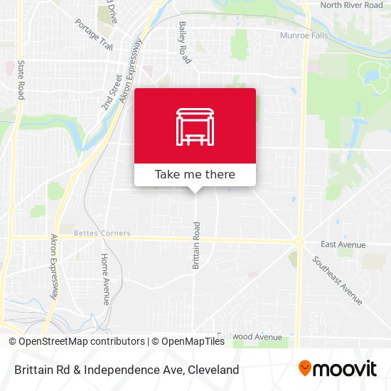 Brittain Rd & Independence Ave map