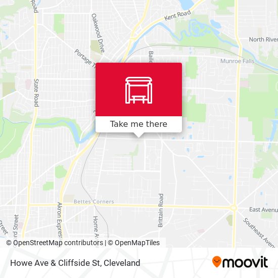 Howe Ave & Cliffside St map