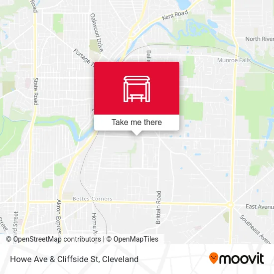 Mapa de Howe Ave & Cliffside St