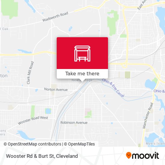 Wooster Rd & Burt St map