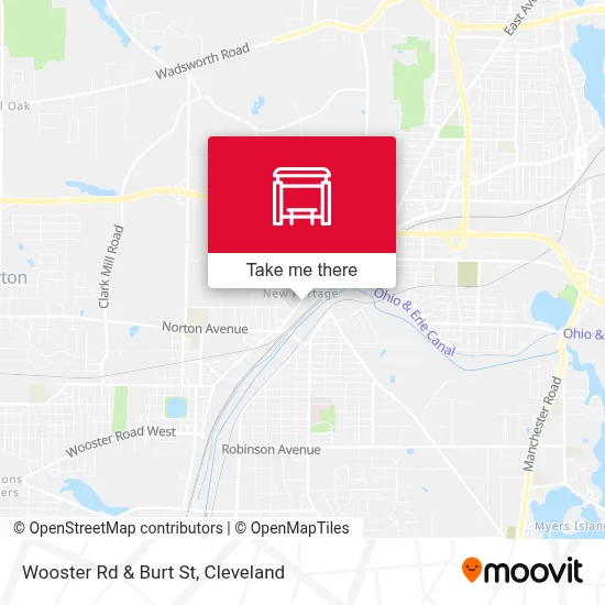 Wooster Rd & Burt St map