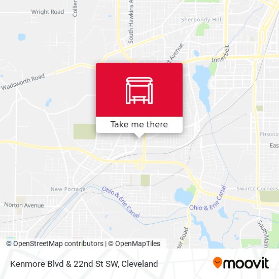 Mapa de Kenmore Blvd  & 22nd St SW
