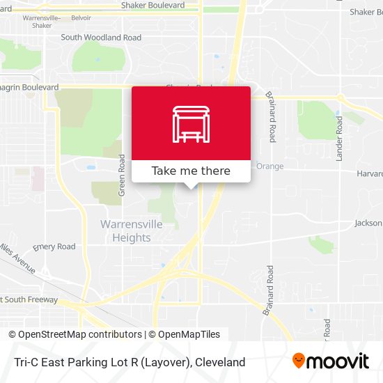 Tri-C East Parking Lot R (Layover) map
