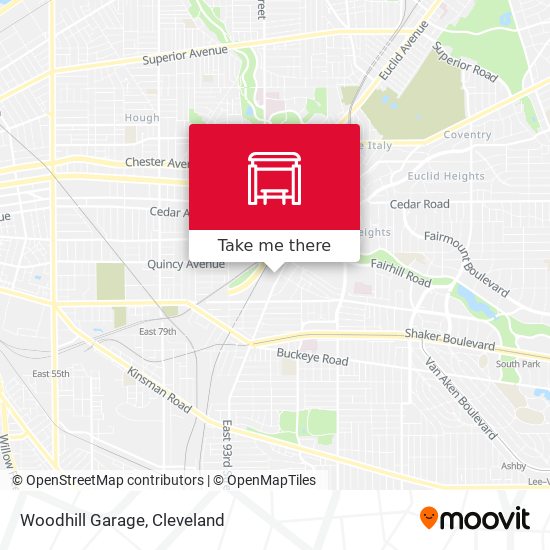 Mapa de Woodhill Garage