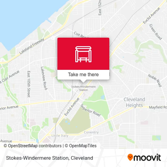 Mapa de Stokes-Windermere Station