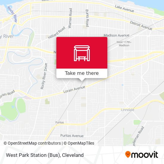 West Park Station (Bus) map