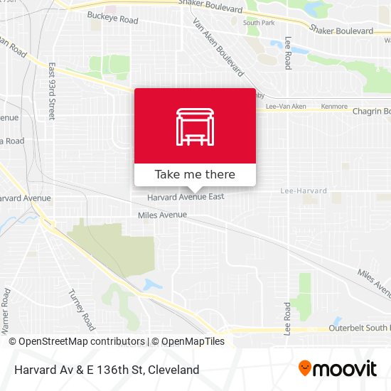 Harvard Av & E 136th St map