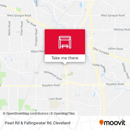 Pearl Rd & Fallingwater Rd map