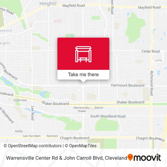 Warrensville Center Rd & John Carroll Blvd map