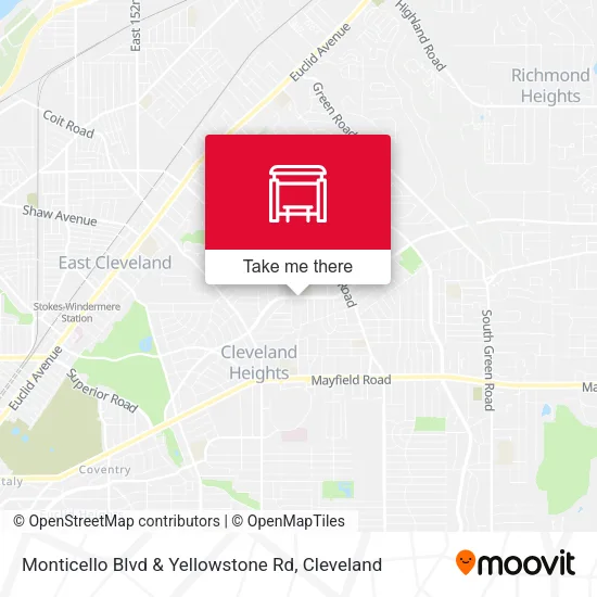 Mapa de Monticello Blvd & Yellowstone Rd