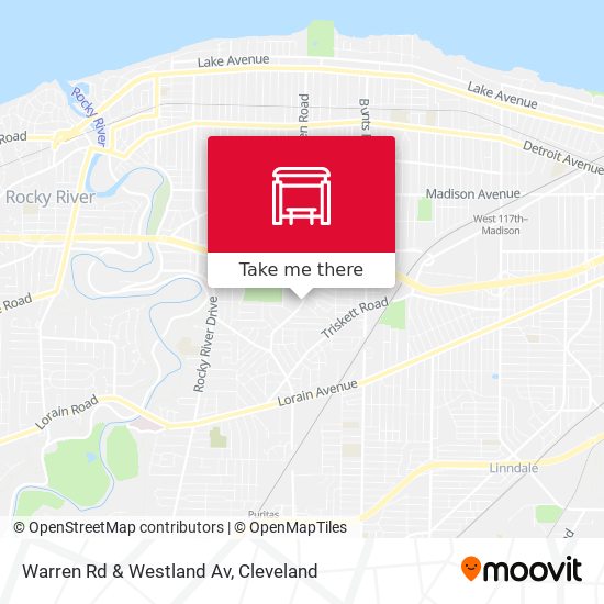 Mapa de Warren Rd & Westland Av