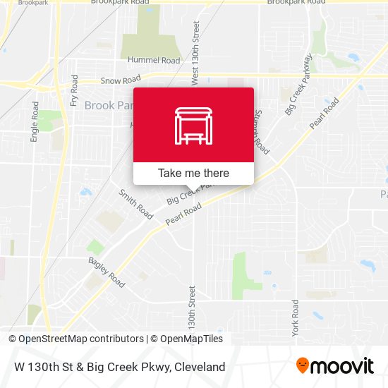W 130th St & Big Creek Pkwy map