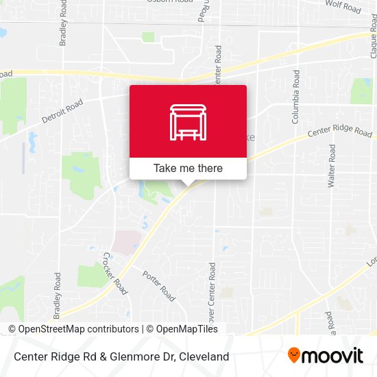 Center Ridge Rd & Glenmore Dr map