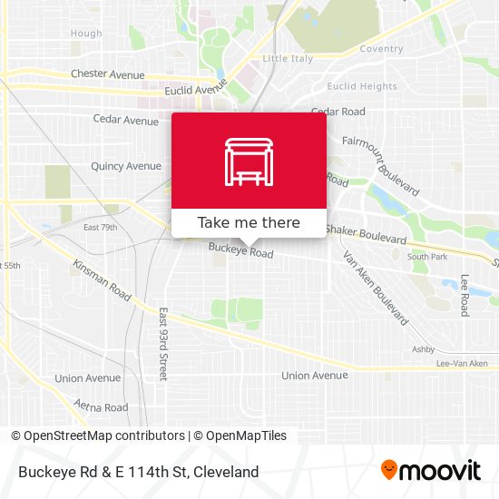 Buckeye Rd & E 114th St map