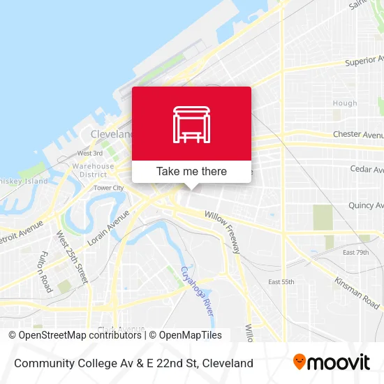 Mapa de Community College Av & E 22nd St