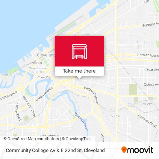 Mapa de Community College Av & E 22nd St