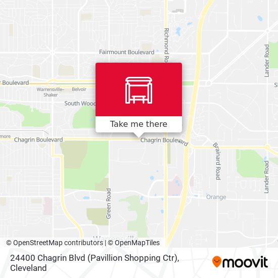 24400 Chagrin Blvd (Pavillion Shopping Ctr) map