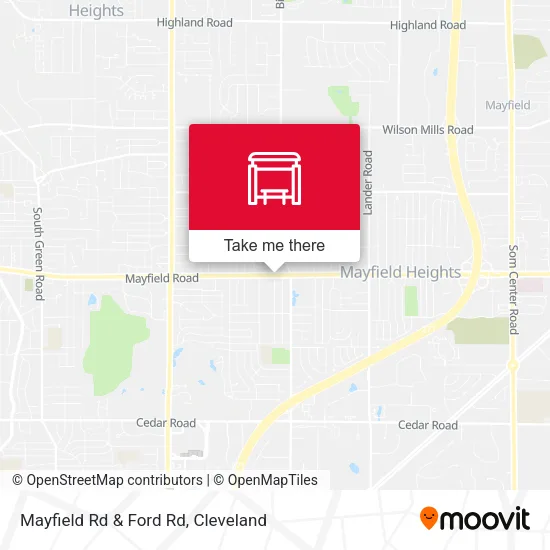 Mayfield Rd & Ford Rd map