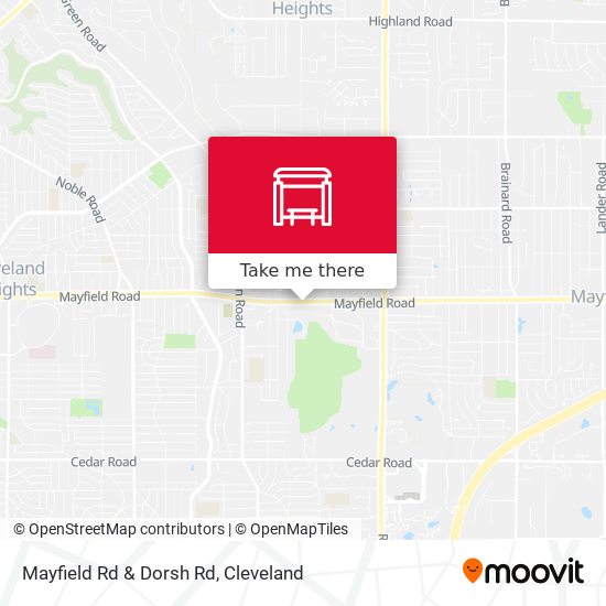 Mayfield Rd & Dorsh Rd map